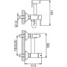 Гигиенический душ FRAP F7503 со смесителем, хром